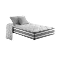 Colchão Solteirão Molas Ensacadas  MasterPocket Duo Sono Double Face Euro Pillow Gray (96x203x30) - Anjos