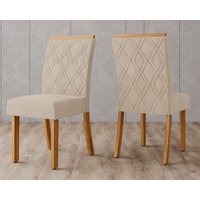 Kit 2 Cadeiras Sala Jantar Vita 2 Un Nature/Veludo Light Linho - Henn