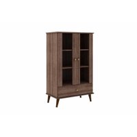 Cristaleira Sala Jantar RT3107 c/ 2 Portas e 1 Gaveta Rustico - Movelbento