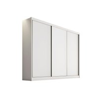 Guarda Roupas 3 Portas de Correr   e 6 Gavetas Arezzo Plus Branco - Novo Horizonte