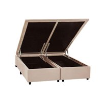 Cama Box Baú Universal King Suede Clean (186x198x35) - Costa Rica