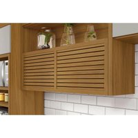 Cozinha Modulada Nesher Princesa  3 Peças (2 Balcões + Aéreo) C3P22 Freijo/Off White