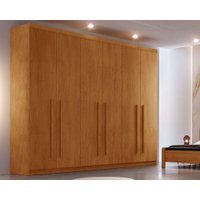Guarda Roupa 6 Portas e 4 Gavetas Bahia Naturale - Rufato