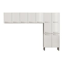 Cozinha Modulada Bertolini Evidence  3 Peças (2 Armários + 1 Paneleiro) CPT59 Branco