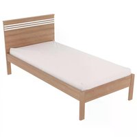 Cama Solteiro CM8010 Amendoa Branco Tecno Mobili 693366