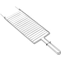 Grelha Dupla em Aço Inox Abre e Fecha para Churrasqueira Churrasco Tramontina 31x18cm