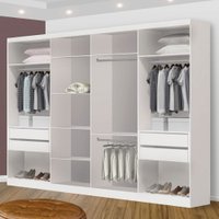 Closet Casal Florença 4 Gavetas Branco 650077