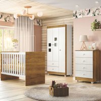 Quarto de Bebê Completo Life 100% MDF 3 Portas 6 Gavetas 650085