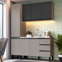Cozinha Compacta Bambu 7 Portas 3 Gavetas 688619