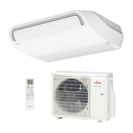 Ar Condicionado Split Piso Teto Inverter R-32 Fujitsu 18000 Btus Quente/frio 220V Monofásico ABBH18KRTA