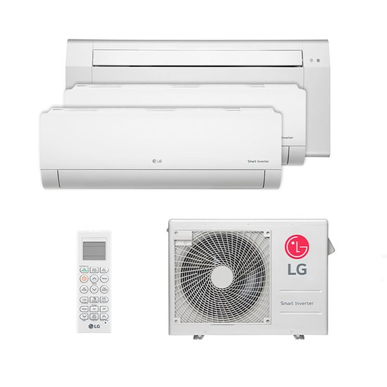 Ar Cond Multi  LG Inverter HW e Cassete 1 Via 24000 Btus (2x Evap HW 9000 e 1 Evap Cassete 1 Via 12000) Q/F 220V