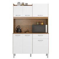 Cozinha Demobile Iris 6 Portas 1 Gaveta Amendola/Branco