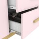 Guarda Roupa Infantil Alegria 4 Portas 2 Gavetas Henn Rosa