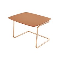 Mesa de Centro Kairos Base Cobre 54x43cm LarFlex Terracota