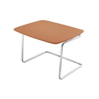 Mesa de Centro Kairos Base Cromada 54x43cm LarFlex Terracota