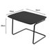 Mesa de Centro Kairos Base Ouro 54x43cm LarFlex Coral