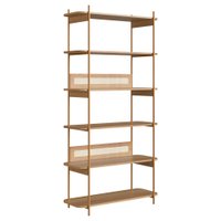 Estante 180 CM 6 Prateleiras Pes Metal Oslo 28965 Hanover Artesano