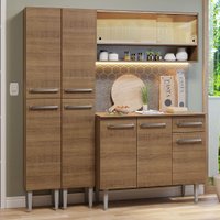 Armário de Cozinha Compacta 169cm Rustic Emilly Madesa