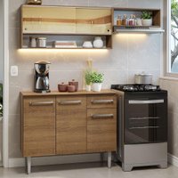 Armário de Cozinha Compacta 165cm Rustic Emilly Madesa