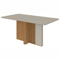 Mesa de Madeira Astrid com Vidro 74061