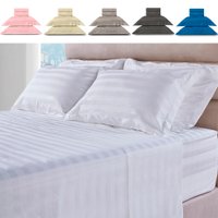 Jogo de Cama Casal 4 Peças 100 Algodão Premium Percal 300 Fios Adasmascado - BF Colchões