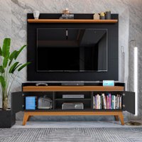 Rack ripado 2 Portas com Painel para TV 50 Polegadas Astúrias 136cm