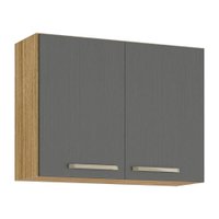 Armário Kits Paraná Ametista 2 Portas 80cm 763-8977 Freijo/Gris