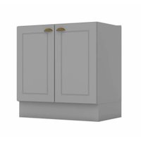 Balcão de Cozinha Henn Americana 80 cm sem Tampo 2 Portas - C355-05 - Cinza