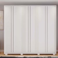 Guarda Roupa/ Roupeiro Mozart Caemmun 6 Portas e 4 Gavetas - Branco