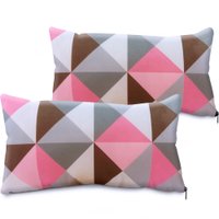 Kit 4 Peças Capa Refil Almofada Decorativa Suede Com Ziper 30x50 BF Colchões 719335