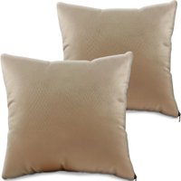 Kit 4 Peças Capa Refil Almofada Decorativa Suede Com Ziper 45x45 BF Colchões 719339