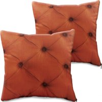 Kit 4 Peças Capa Refil Almofada Decorativa Suede Com Ziper 45x45 BF Colchões 719342
