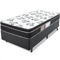 Conjunto Colchão Espuma D33 com Cama Box Solteiro 88 X188x36 BF Colchões