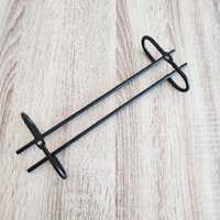 Kit 5 peças Suporte para Taças Suspenso Porta Taças de Teto 25cm Preto Fosco 692744