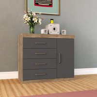 Comoda Sapateira Havana Plus 1 Porta 4 Gavetas Santos Andirá 719433