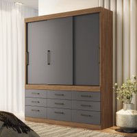 Guarda-Roupas Casal com 3 Portas e 9 Gavetas Santos Andirá 719446