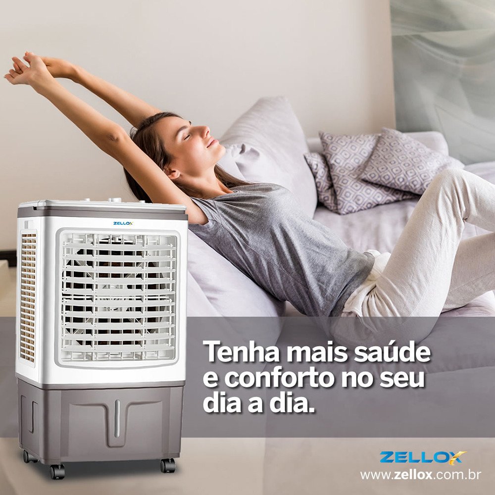 Climatizador de ar portátil ZLX-30A 30Litros Com Sistema