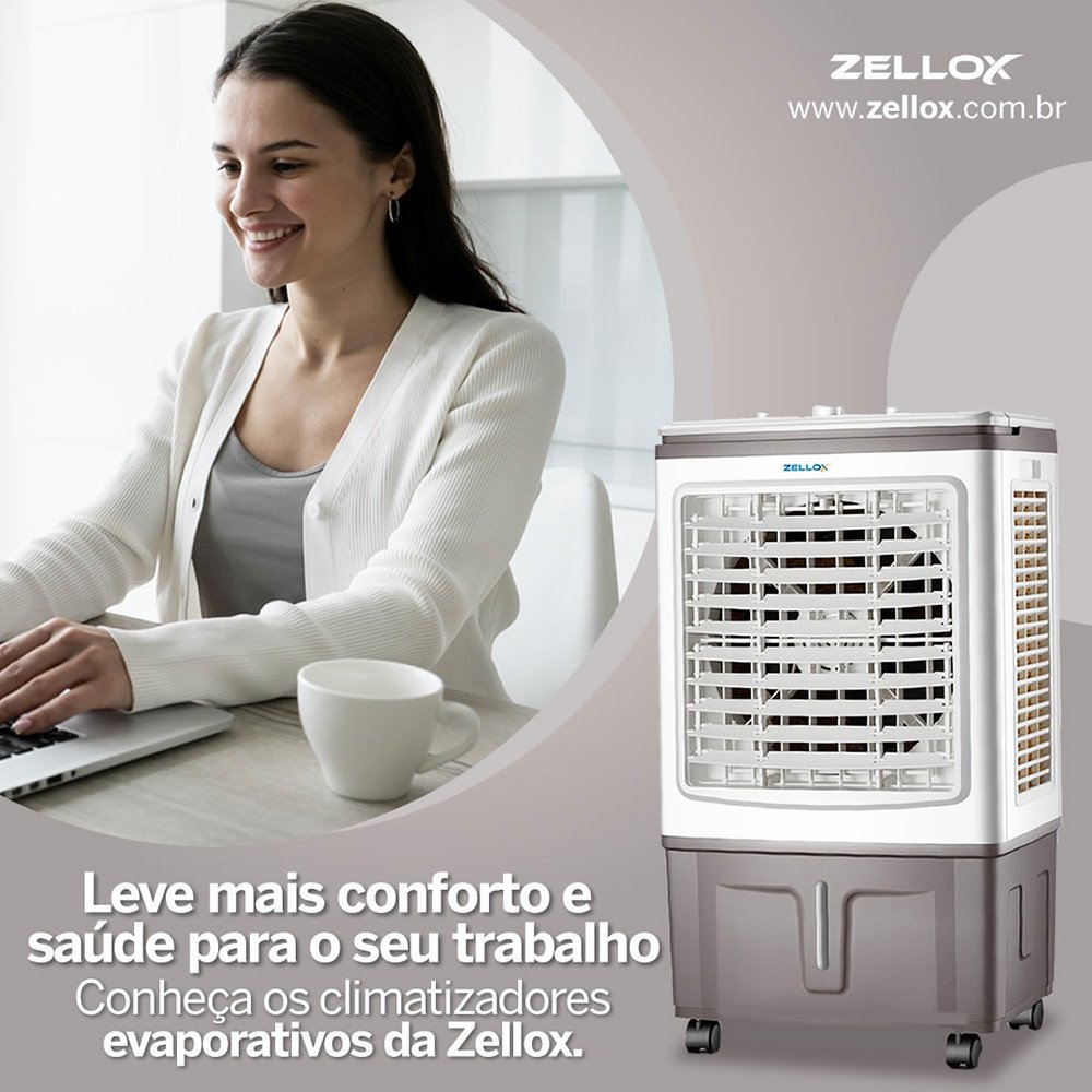 Climatizador de ar portátil ZLX-30A 30Litros Com Sistema