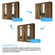 Guarda Roupa Casal 6 Portas Flex com Espelho Buriti Santos Andirá 720283