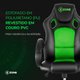 Cadeira Gamer Básica CGR-02 Xzone Preto com Verde