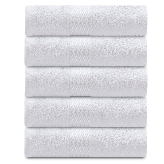 Kit 5 Toalhas Rosto Para Salão de Beleza Spa Hotel Manicure Academia 50x80cm Dohler - Emcompre