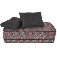 Puff Premium 3 Em 1 Multiuso Suede De Espuma Casal Com Almofada Bf Colchões