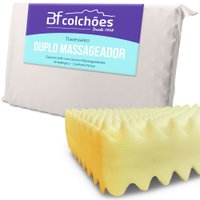 Travesseiro Massageador Duplo Percal 180 fios Espuma Soft Macio 50x70cm BF Colchões