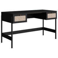 Escrivaninha 2 Gavetas Palhinha 27931 Linha Oslo Nero Artesano