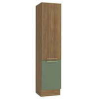 Paneleiro Simples 50cm 2 Portas Botanic Kappesberg - Nogueira Fosco/Verde Oliva