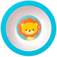 Prato Infantil Buba Leãozinho Bowl Tigela Bebê 16cm +6m Redonda Funda Colorida Animal Fun