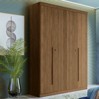 Guarda Roupa Solteiro 4 Portas Flex Buriti Santos Andirá - Jatoba