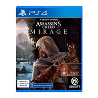 Jogo Assassins Creed Mirage Standard Edition Playstation 4 Mídia Física Azul