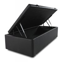 Box Baú Solteiro 88x188cm Courvin Preto
