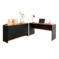 Conjunto Escritório Office Mesa e Buffet Berlin - ViaNossa